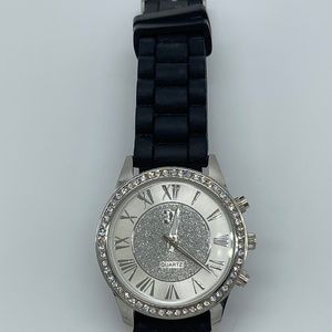 Charming Charlie Large Face Rubber Strap Watch